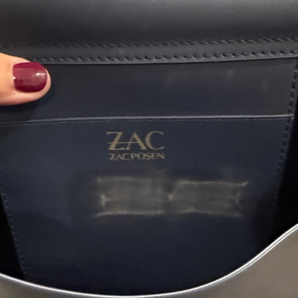Zac Posen Elegant Navy Blue Handbag - Picture 11 of 12